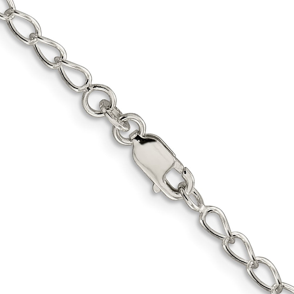 Sterlingsilber 3mm Halb Rund Draht Offen Panzer Halskette