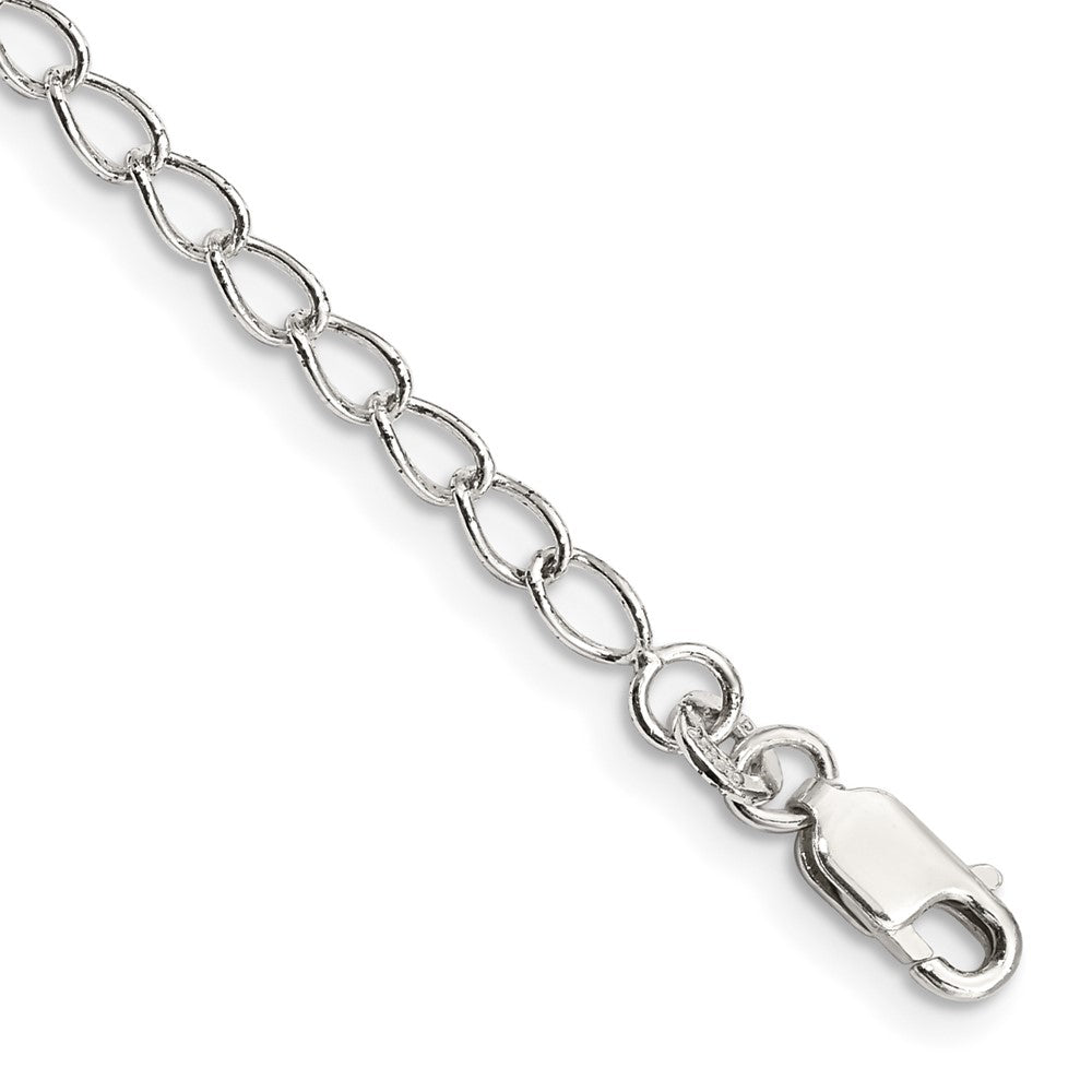 Sterlingsilber 3mm Halb Rund Draht Offen Panzer Gliederarmband