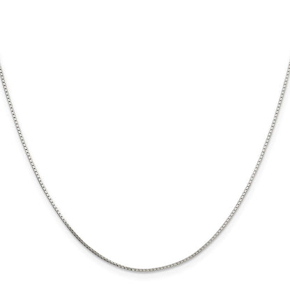 Sterlingsilber.7mm Mirror Venezianer Kette mit Verlängerung. Halskette