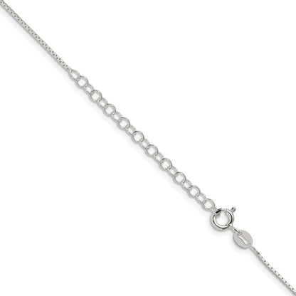 Sterlingsilber.7mm Mirror Venezianer Kette mit Verlängerung. Halskette