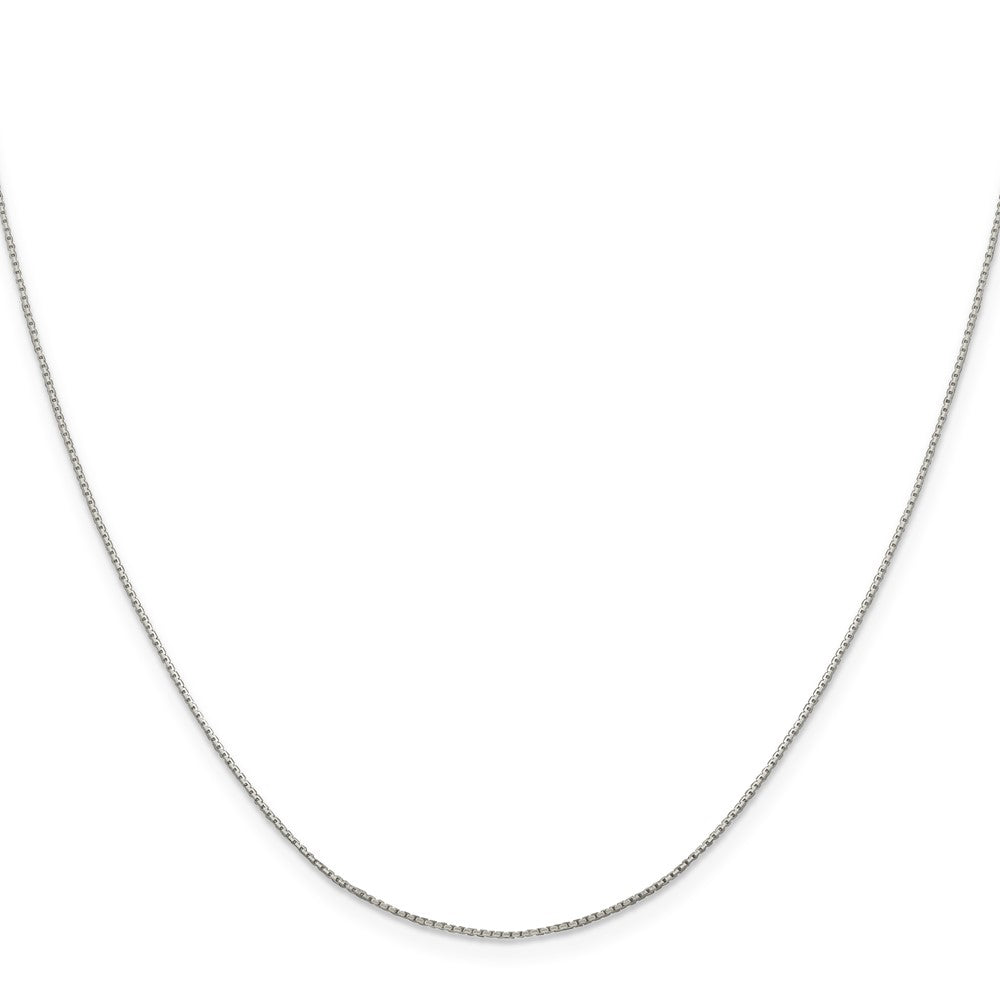 Sterlingsilber.6mm 8 Sided Diamantiert Mirror Venezianer Halskette
