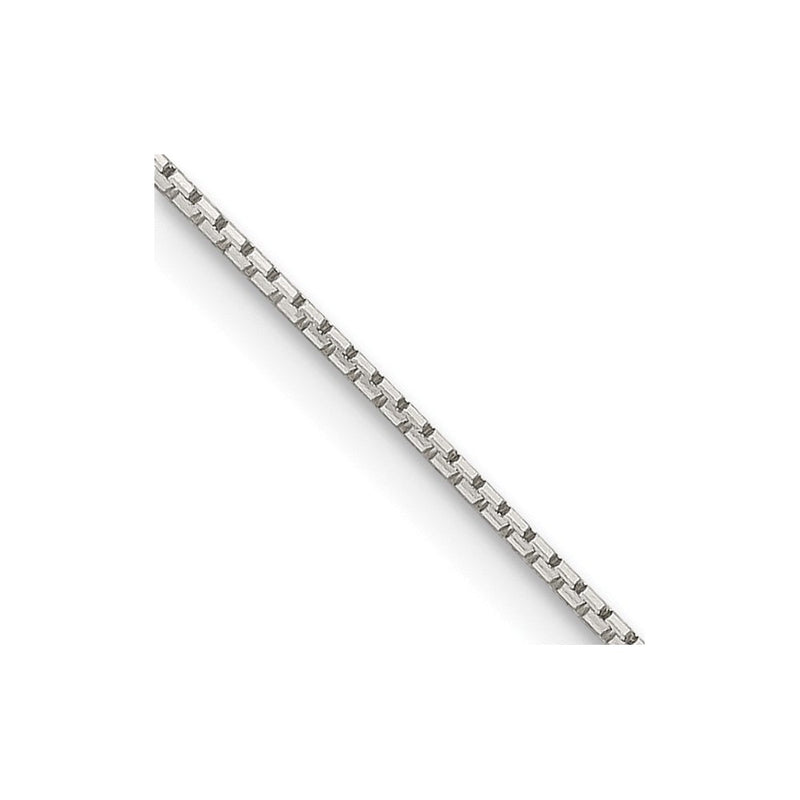 Sterlingsilber.6mm 8 Sided Diamantiert Mirror Venezianer Halskette
