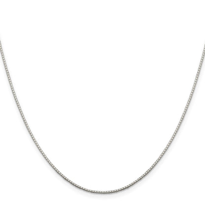 Sterlingsilber.9mm 8 Sided Diamantiert Mirror Venezianer Halskette