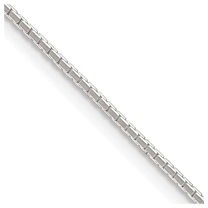 Sterlingsilber.9mm 8 Sided Diamantiert Mirror Venezianer Halskette