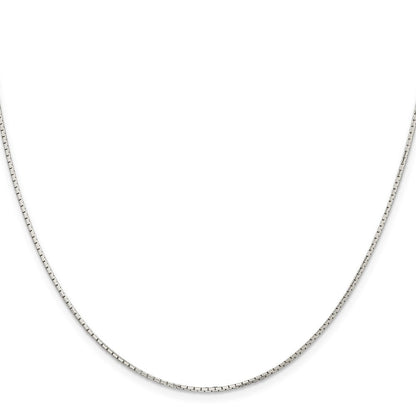 Sterlingsilber 1.2mm 8 Sided Diamantiert Mirror Venezianer Halskette