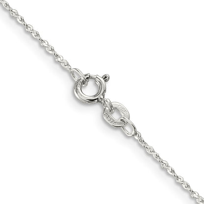 Sterlingsilber 1mm Gedreht Serpentine Halskette