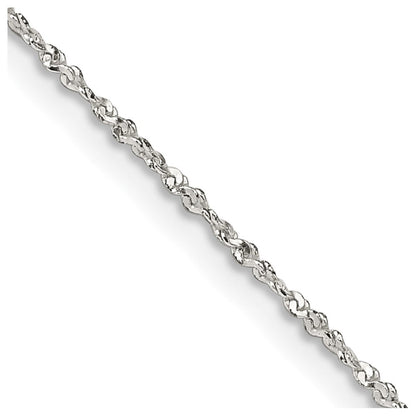 Sterlingsilber 1mm Gedreht Serpentine Halskette