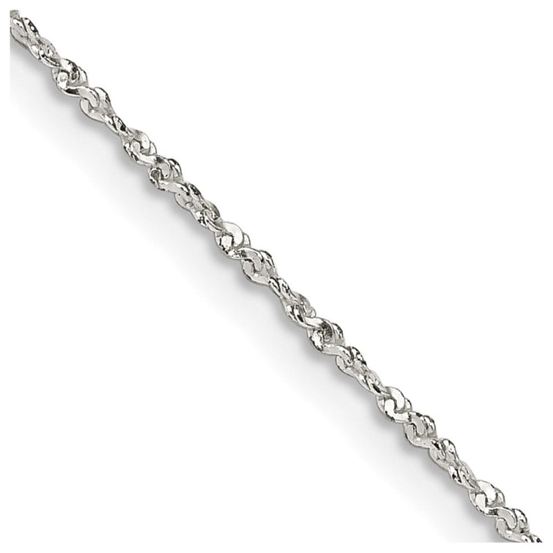 Sterlingsilber 1mm Gedreht Serpentine Halskette