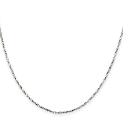 Sterlingsilber 1.6mm Gedreht Serpentine Halskette