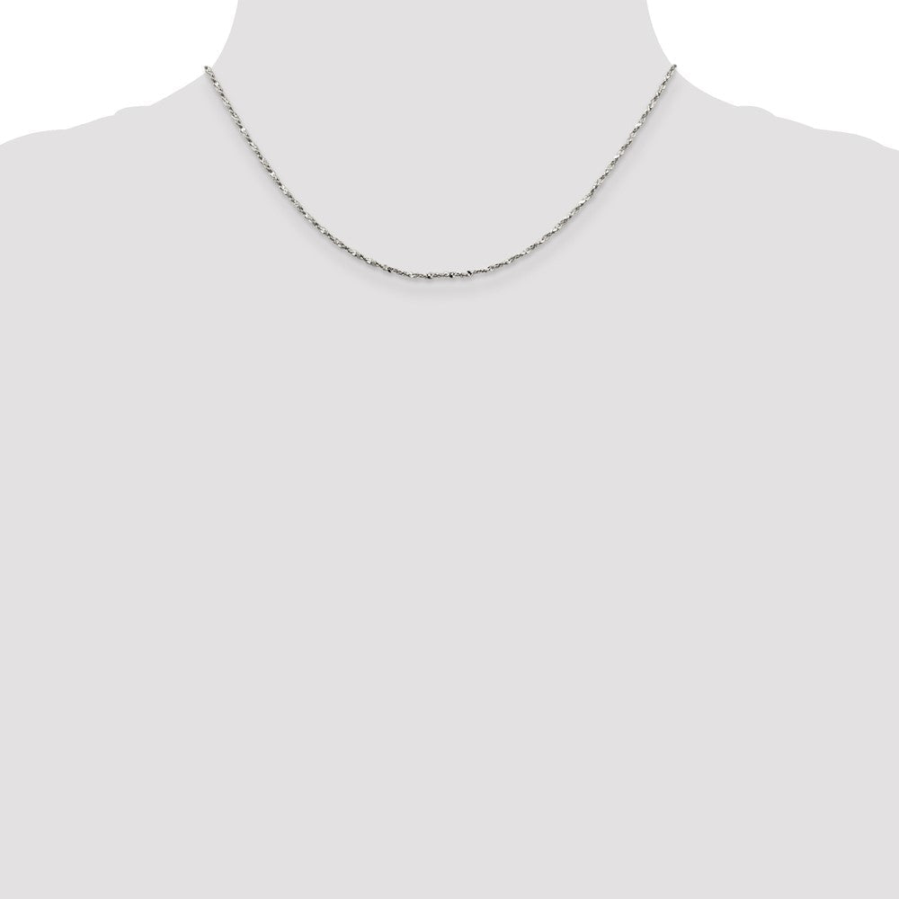 Sterlingsilber 1.6mm Gedreht Serpentine Halskette