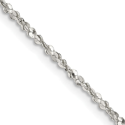 Sterlingsilber 1.6mm Gedreht Serpentine Halskette