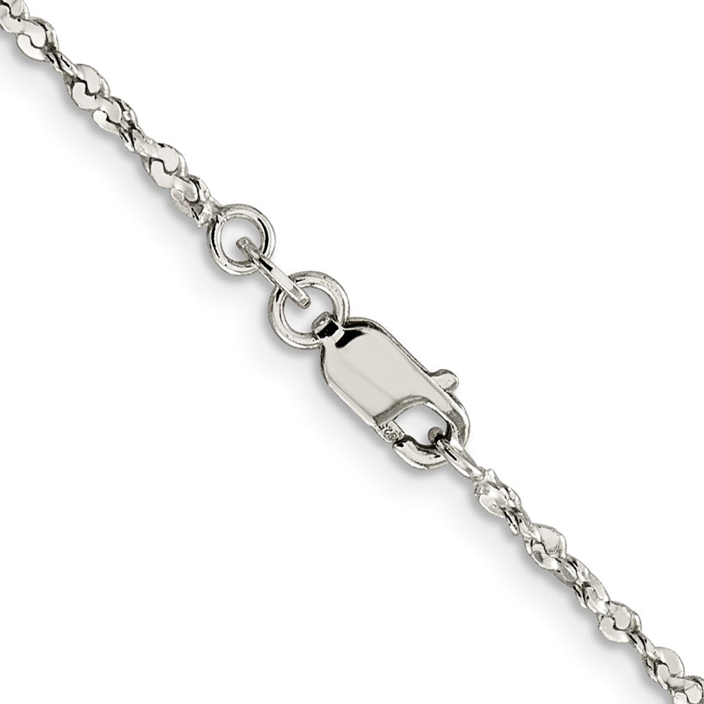 Sterlingsilber 1.8mm Gedreht Serpentine Halskette