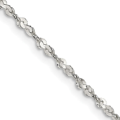 Sterlingsilber 1.8mm Gedreht Serpentine Halskette