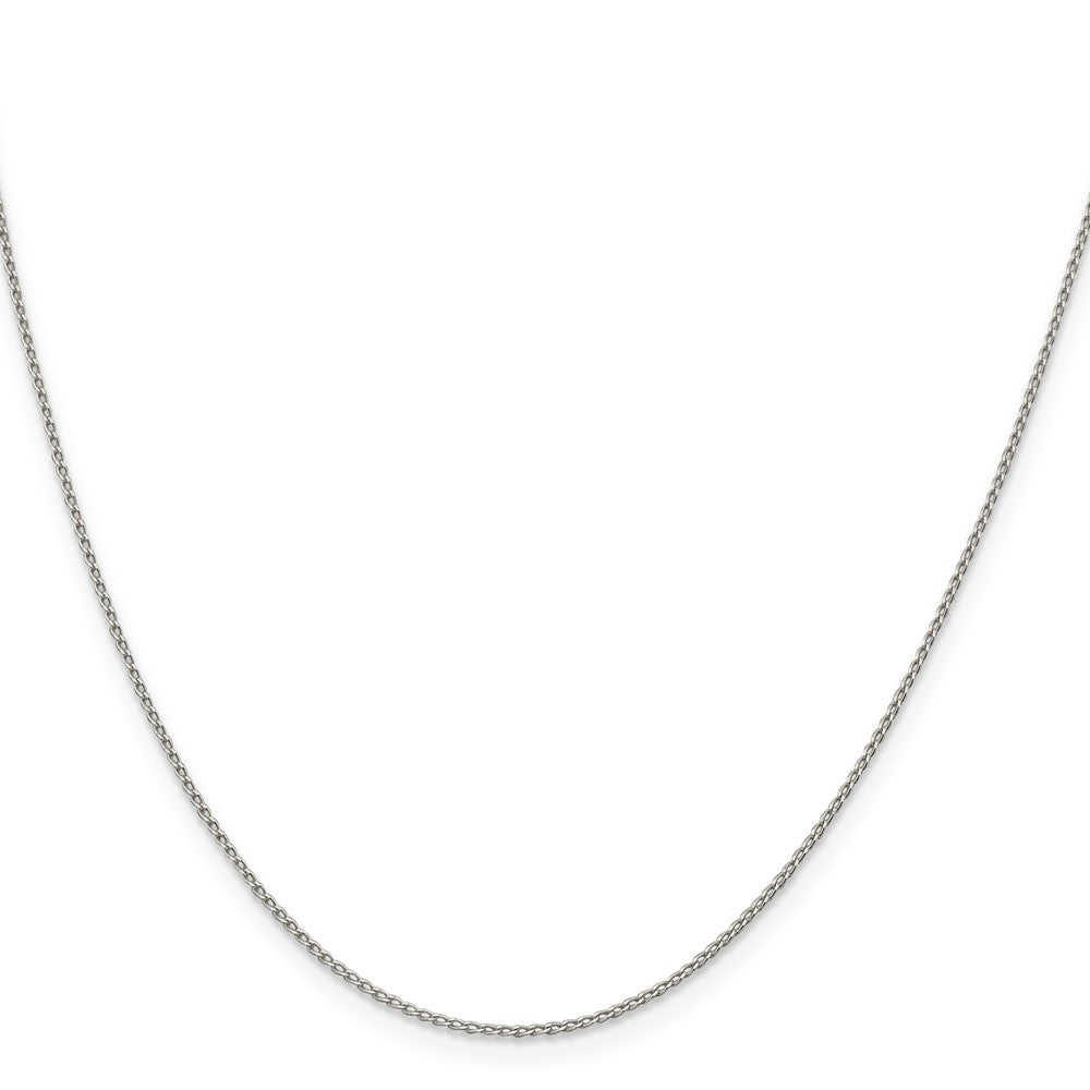 Sterlingsilber 1mm Offen Länglich Glieder Panzer Halskette