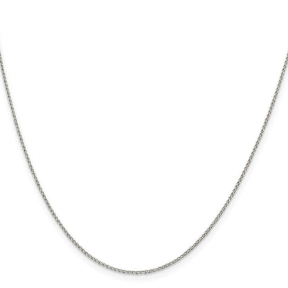 Sterlingsilber 1mm Offen Länglich Glieder Panzer Halskette