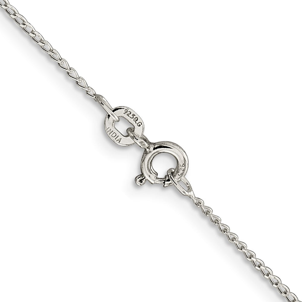 Sterlingsilber 1mm Offen Länglich Glieder Panzer Halskette