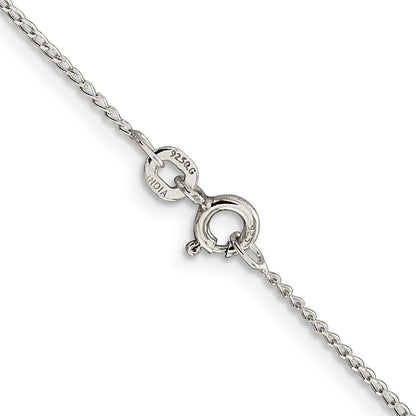 Sterlingsilber 1mm Offen Länglich Glieder Panzer Halskette