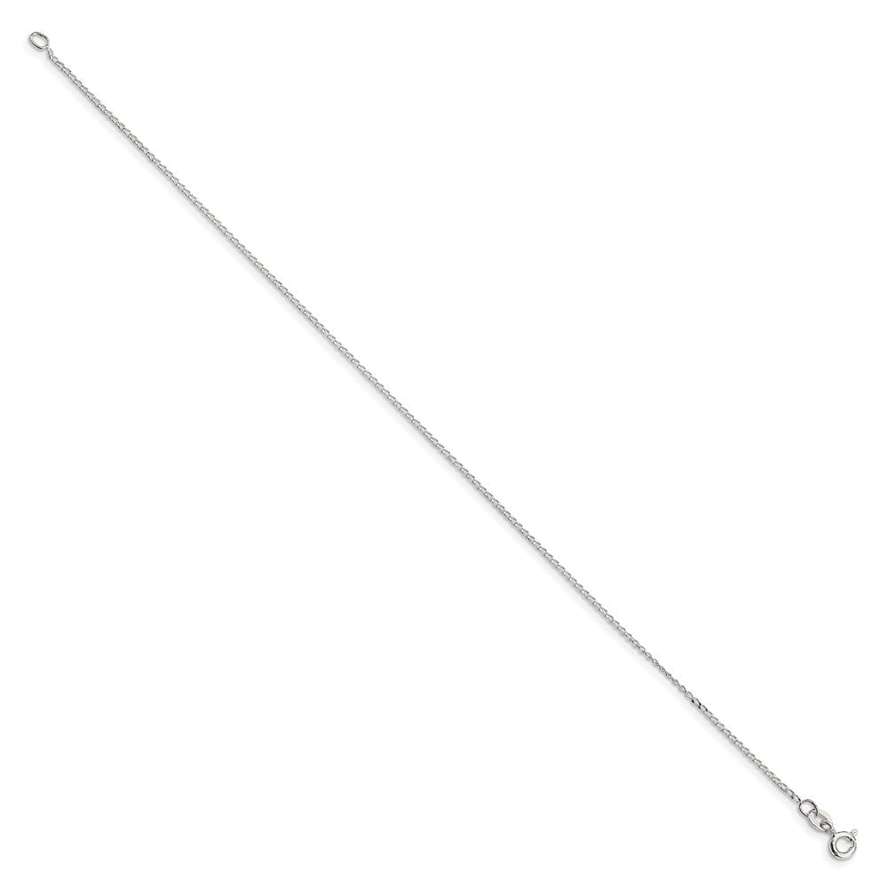 Sterlingsilber 1mm Offen Länglich Glieder Panzer Kette Fußkettchen