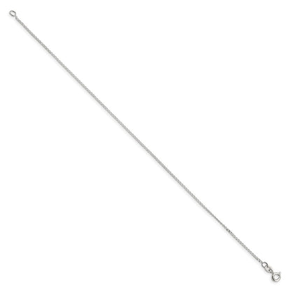 Sterlingsilber 1mm Offen Länglich Glieder Panzer Kette Fußkettchen
