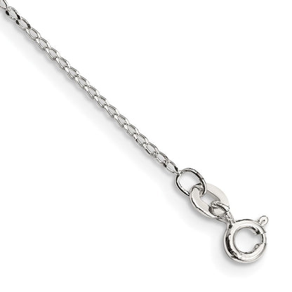 Sterlingsilber 1mm Offen Länglich Glieder Panzer Kette Fußkettchen