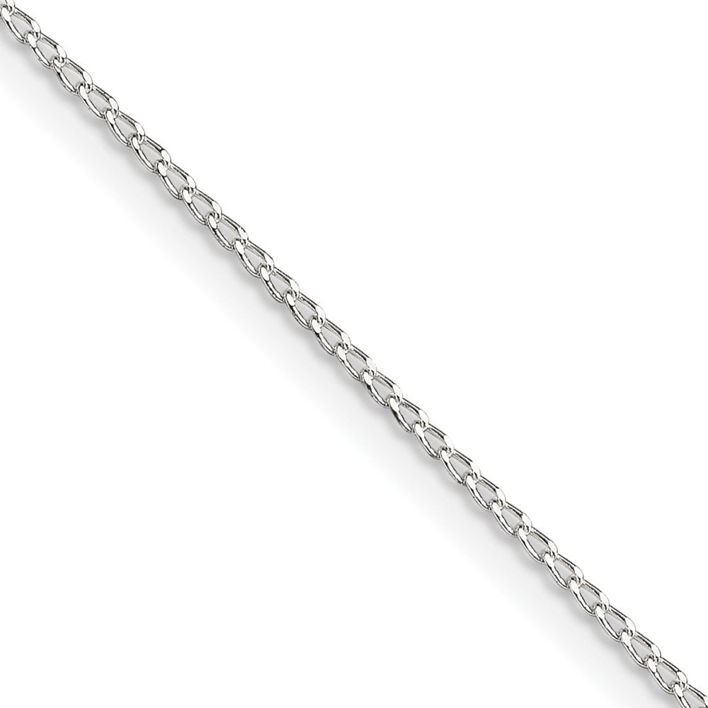 Sterlingsilber 1mm Offen Länglich Glieder Panzer Halskette