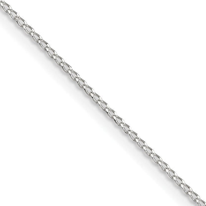 Sterlingsilber 1mm Offen Länglich Glieder Panzer Halskette