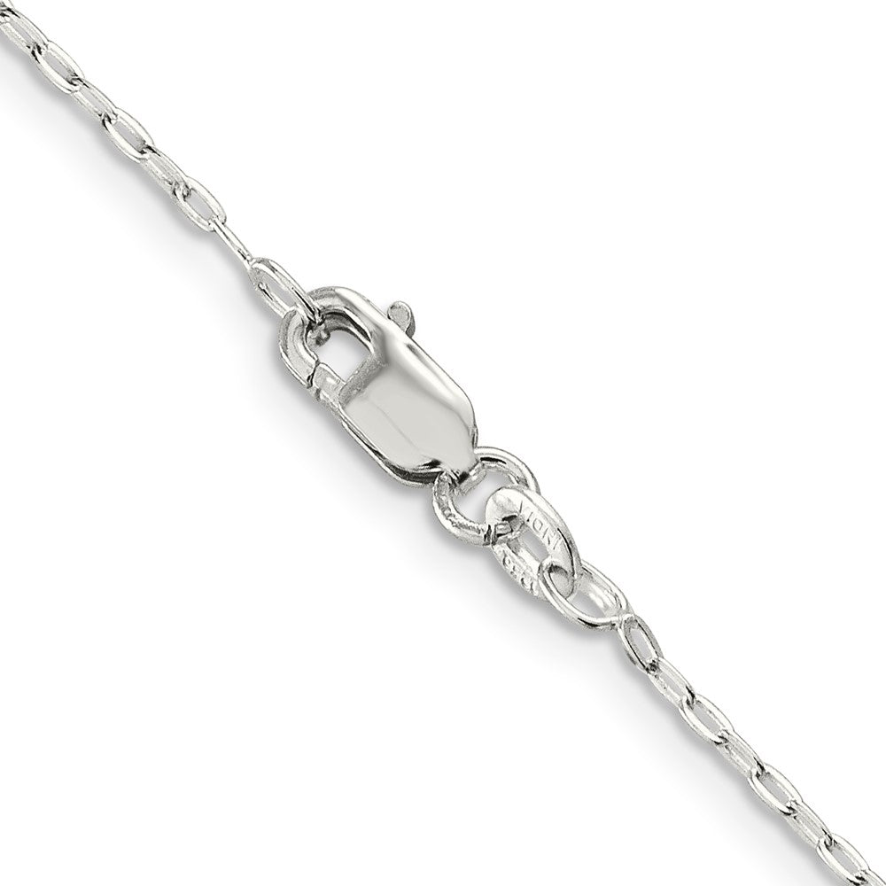 Sterlingsilber 1.4mm Flach Oval Ankerkette Halskette