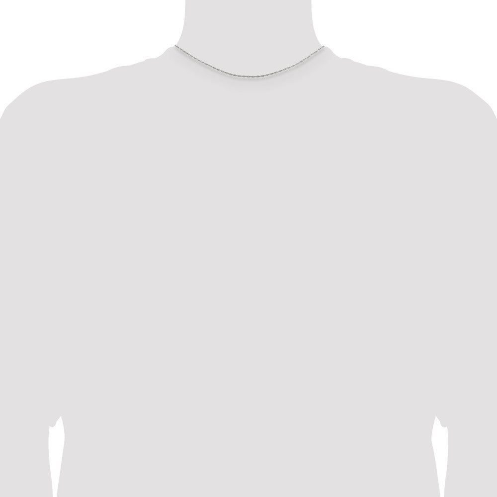 Sterlingsilber 1.4mm Flach Oval Ankerkette Halskette