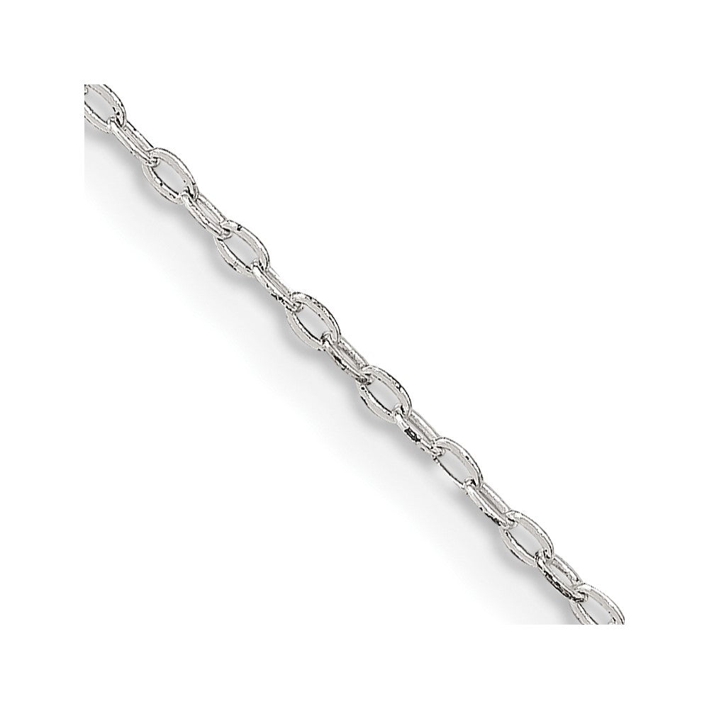 Sterlingsilber 1.4mm Flach Oval Ankerkette Halskette