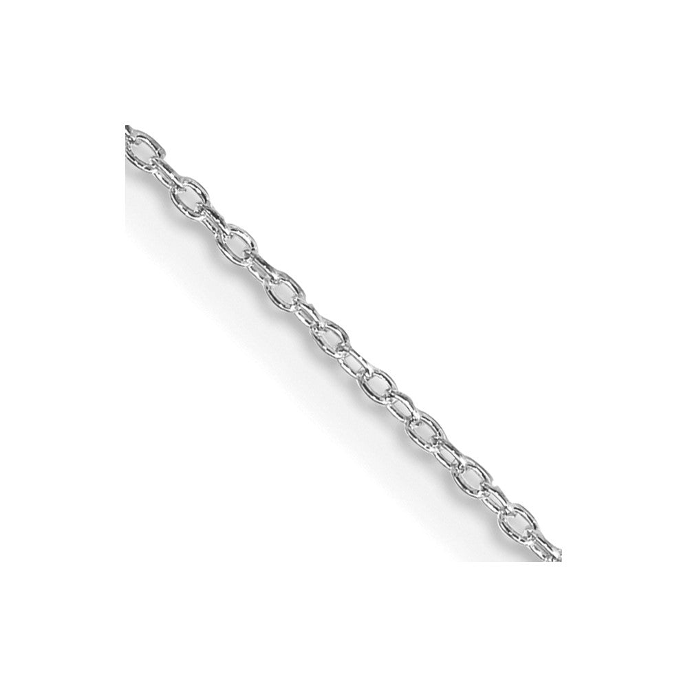 Sterlingsilber Rhodiniert 1.1mm Forzantina Ankerkette Halskette