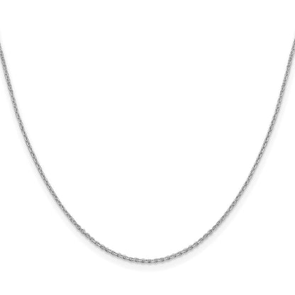 Sterlingsilber Rhodiniert 1.25mm Diamantiert Forzantina Ankerkette Halskette