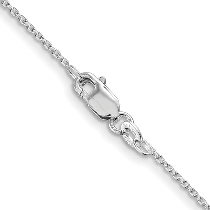 Sterlingsilber Rhodiniert 1.25mm Diamantiert Forzantina Ankerkette Halskette