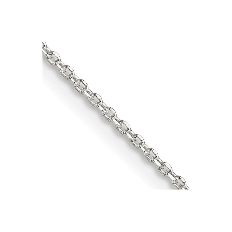 Sterlingsilber 1.25mm Diamantiert Forzantina Ankerkette Halskette