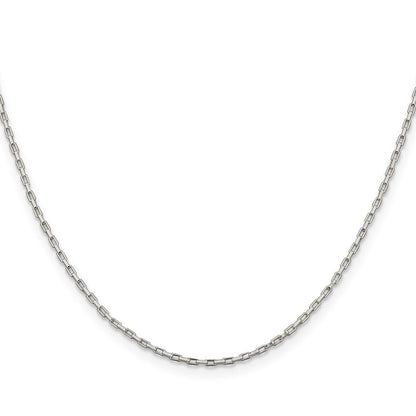 Sterlingsilber 1.3mm Länglich Venezianer Halskette