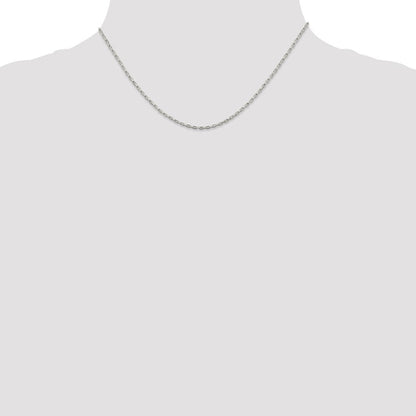 Sterlingsilber 1.3mm Länglich Venezianer Halskette