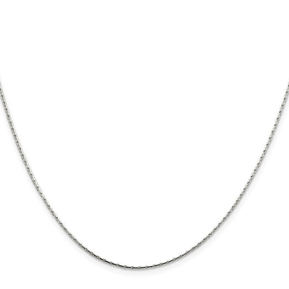 Sterlingsilber 1mm Oval Venezianer Halskette