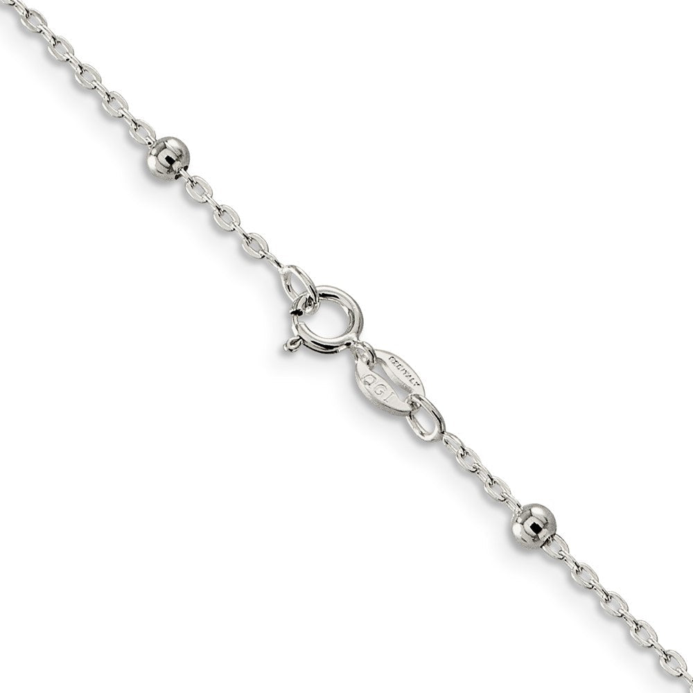 Sterlingsilber 1.3mm Fantasie Gekugelt Halskette