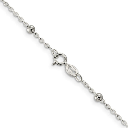 Sterlingsilber 1.3mm Fantasie Gekugelt Halskette