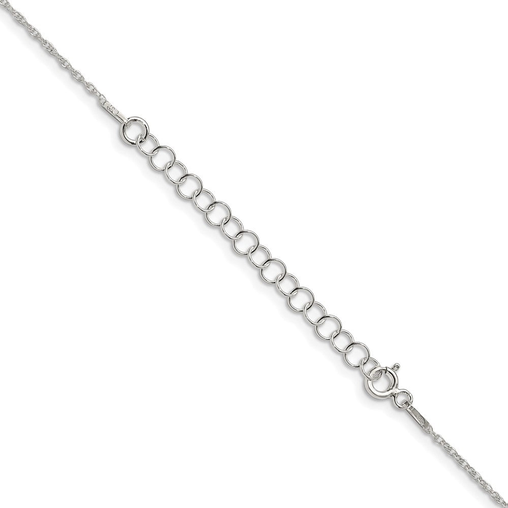 Sterlingsilber 1.25mm Loose Kordel Kette mit 2 Zoll Verlängerung. Halskette