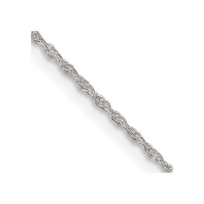 Sterlingsilber 1.25mm Loose Kordel Kette mit 2 Zoll Verlängerung. Halskette
