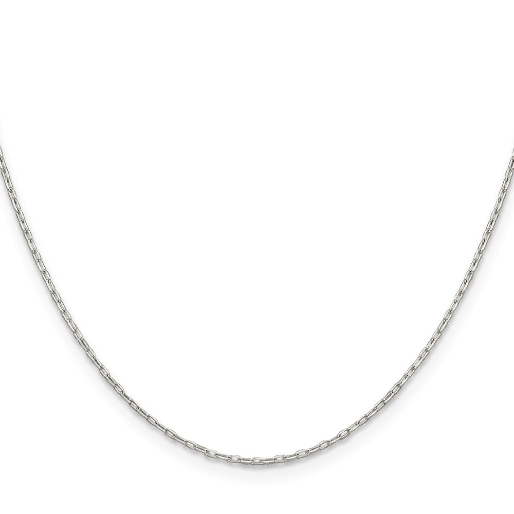 Sterlingsilber 1mm Diamantiert Lang Glieder Ankerkette Halskette