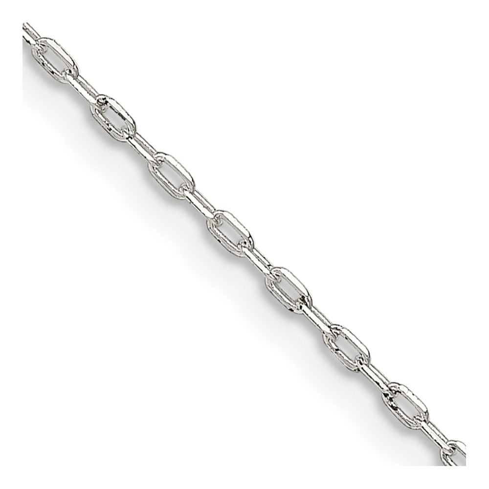 Sterlingsilber 1mm Diamantiert Lang Glieder Ankerkette Halskette
