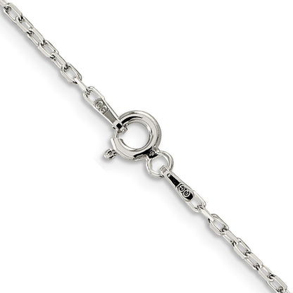Sterlingsilber 1.65mm Diamantiert Lang Glieder Ankerkette Halskette