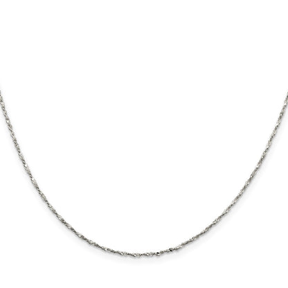 Sterlingsilber 1.2mm Gedreht Serpentine Halskette
