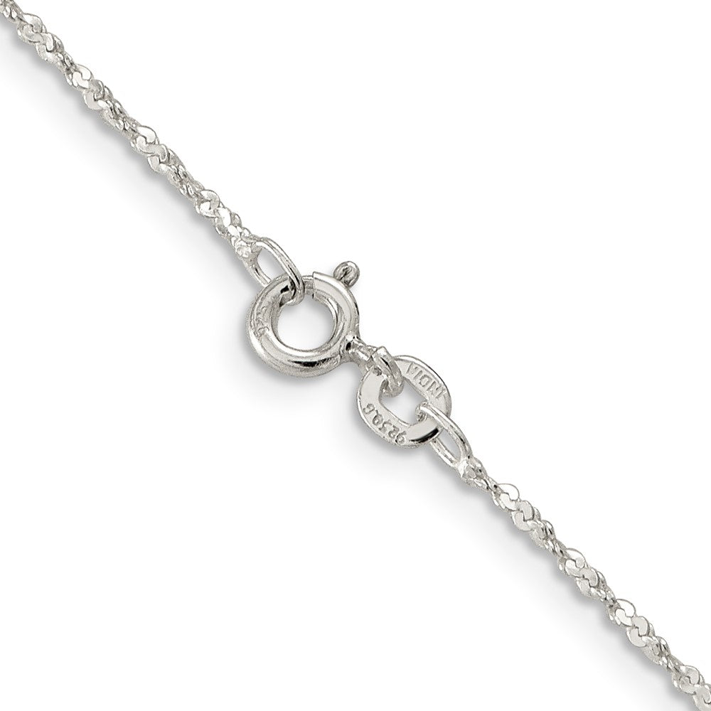 Sterlingsilber 1.2mm Gedreht Serpentine Halskette