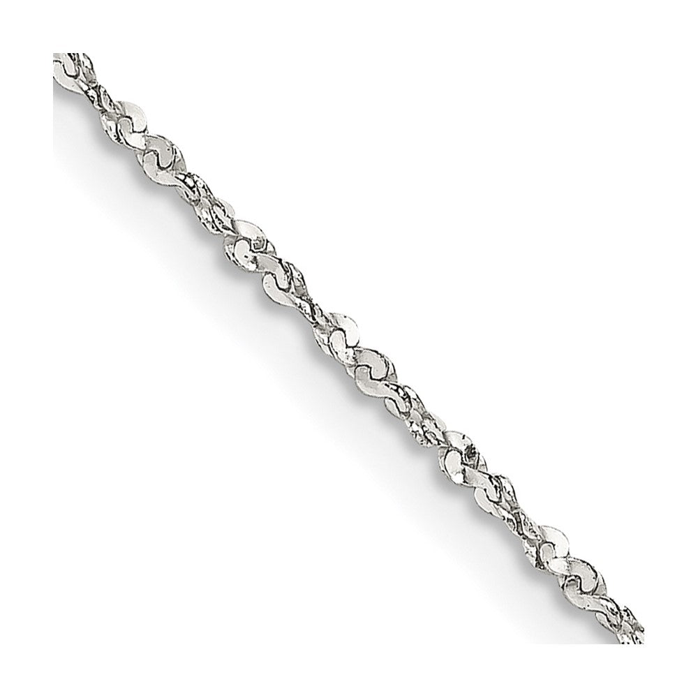Sterlingsilber 1.2mm Gedreht Serpentine Halskette
