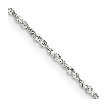 Sterlingsilber 1.2mm Gedreht Serpentine Halskette