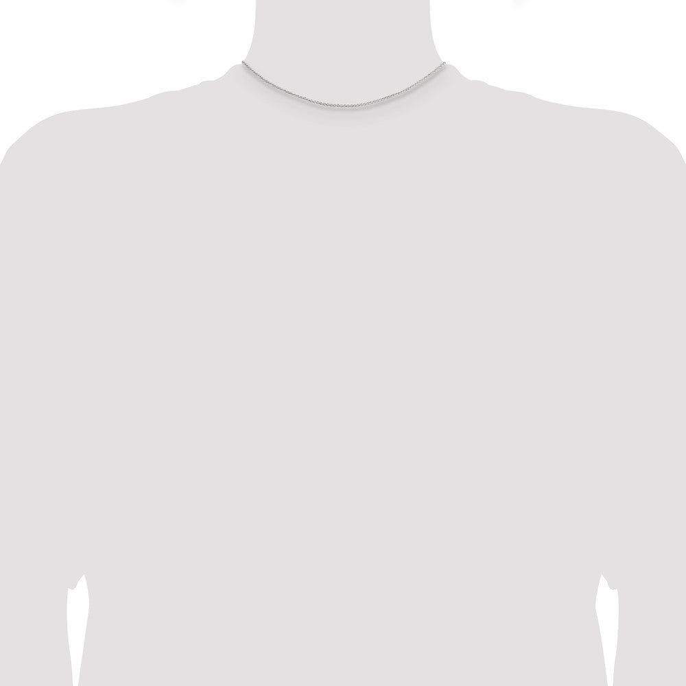 Sterlingsilber 1.4mm Diamantiert Erbs Halskette