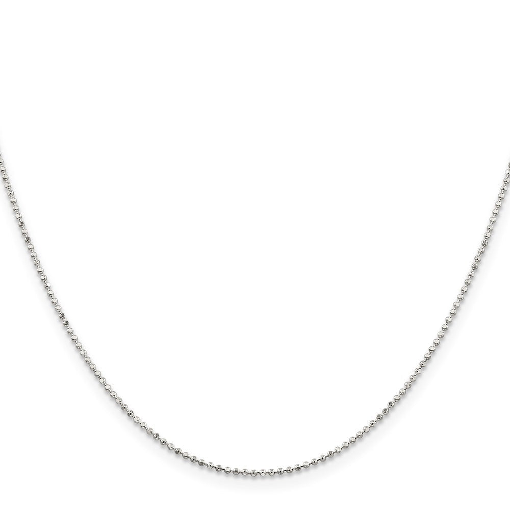 Sterlingsilber 1.05mm Quadratisch Fantasie Gekugelt Halskette