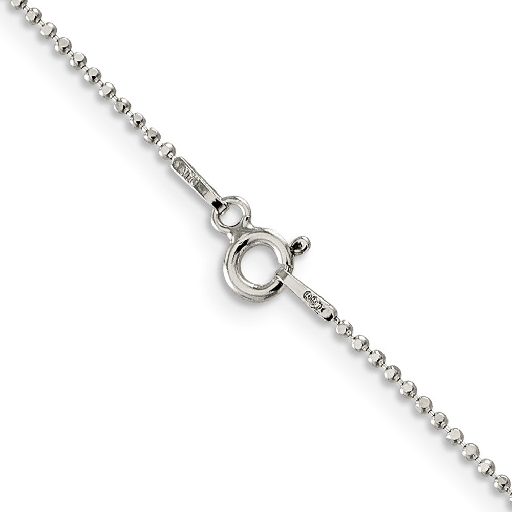 Sterlingsilber 1.05mm Quadratisch Fantasie Gekugelt Halskette